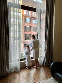 Kid sized robe and slippers. 🥰