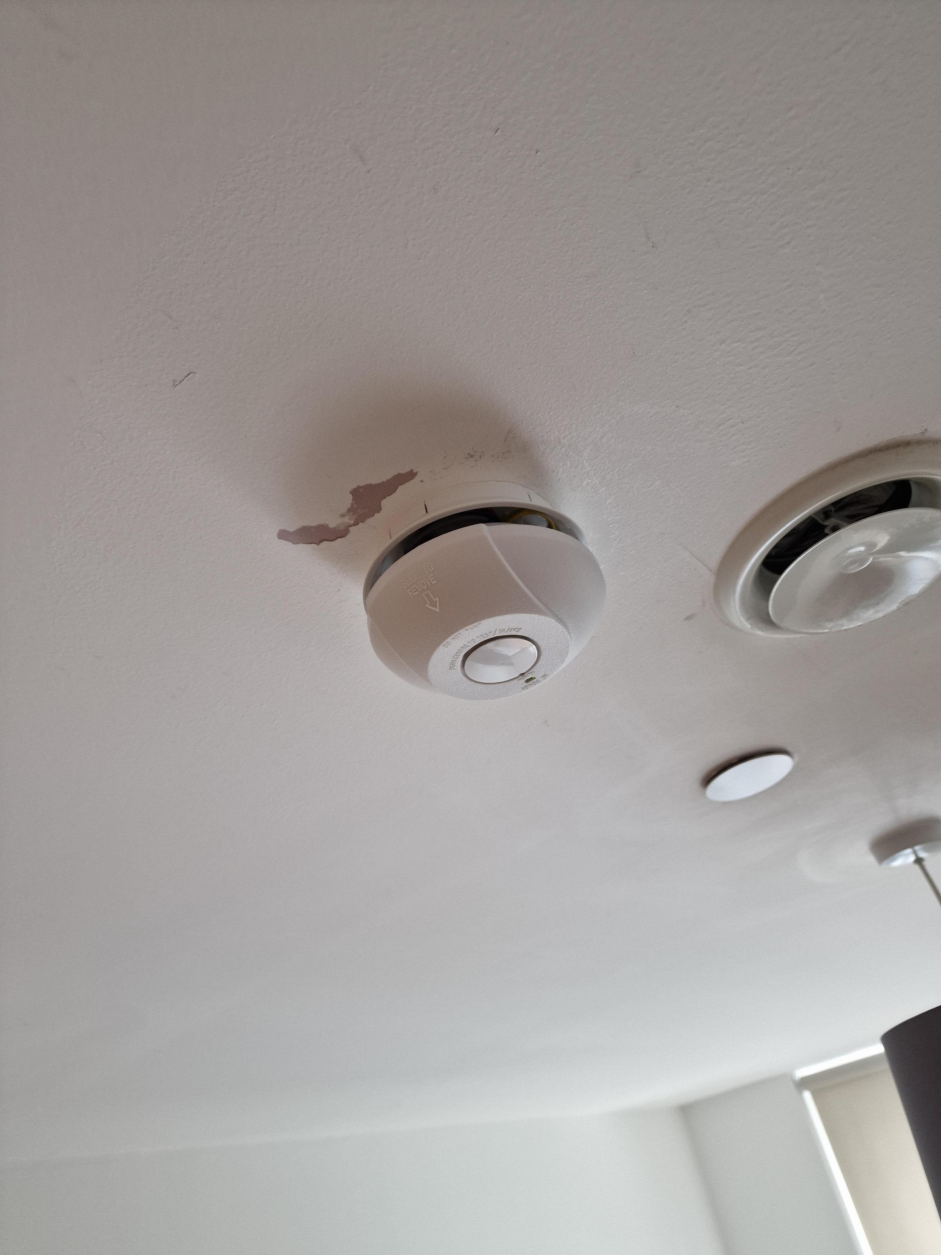 Detector living room, chip and all wires showing above