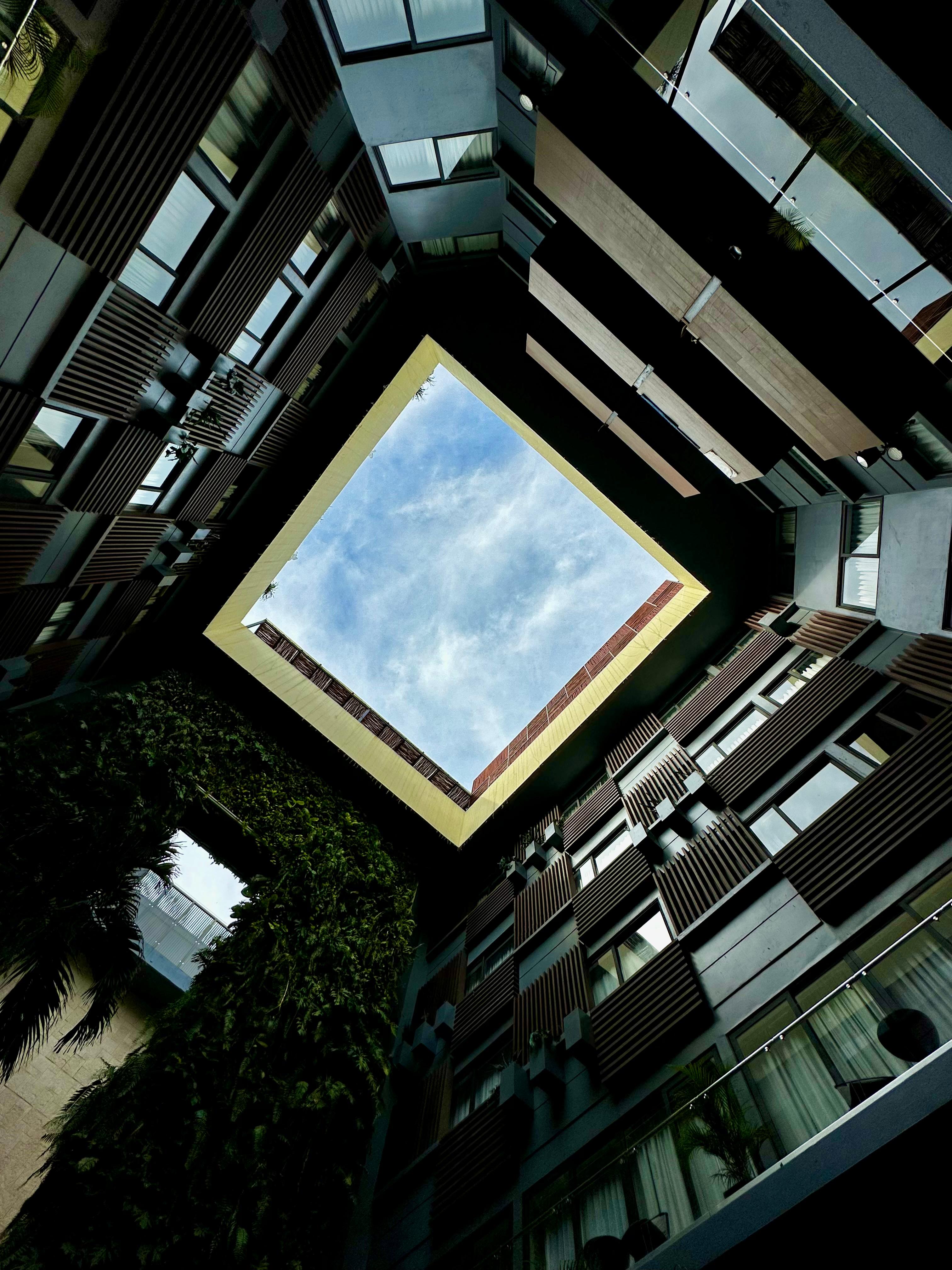 Looking up from the atrium 