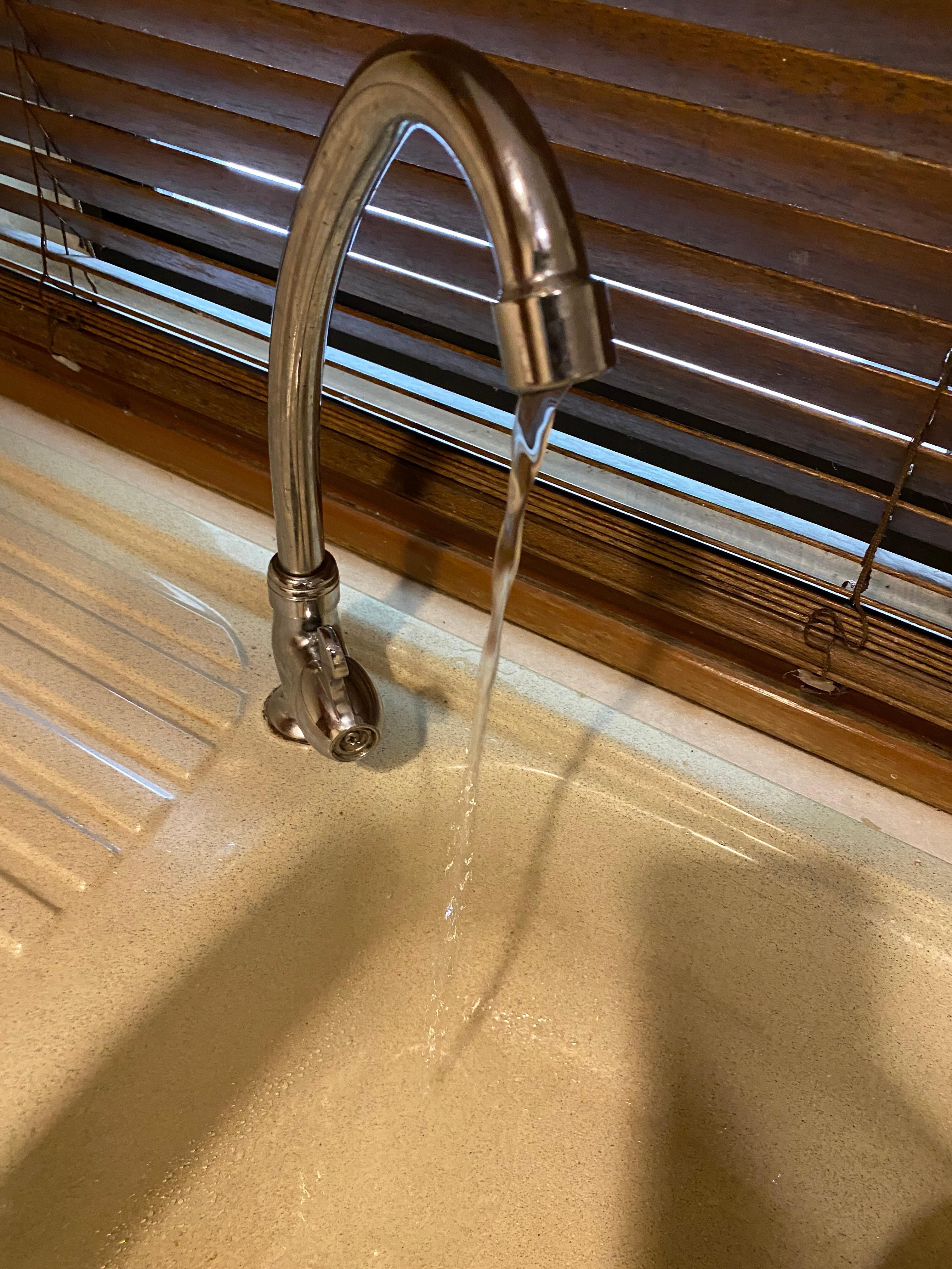 Water force in kitchen