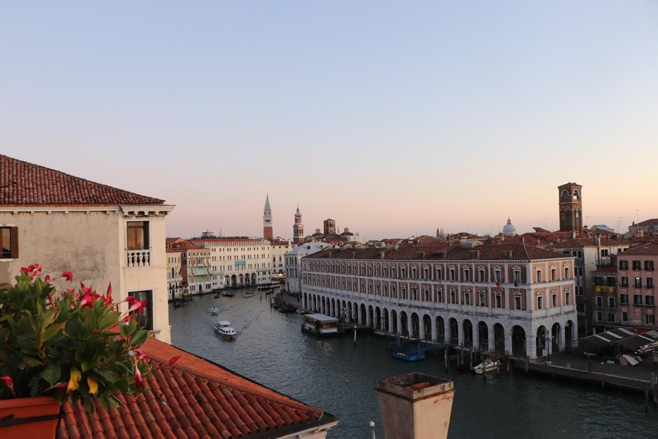 View from the rooftop terrace