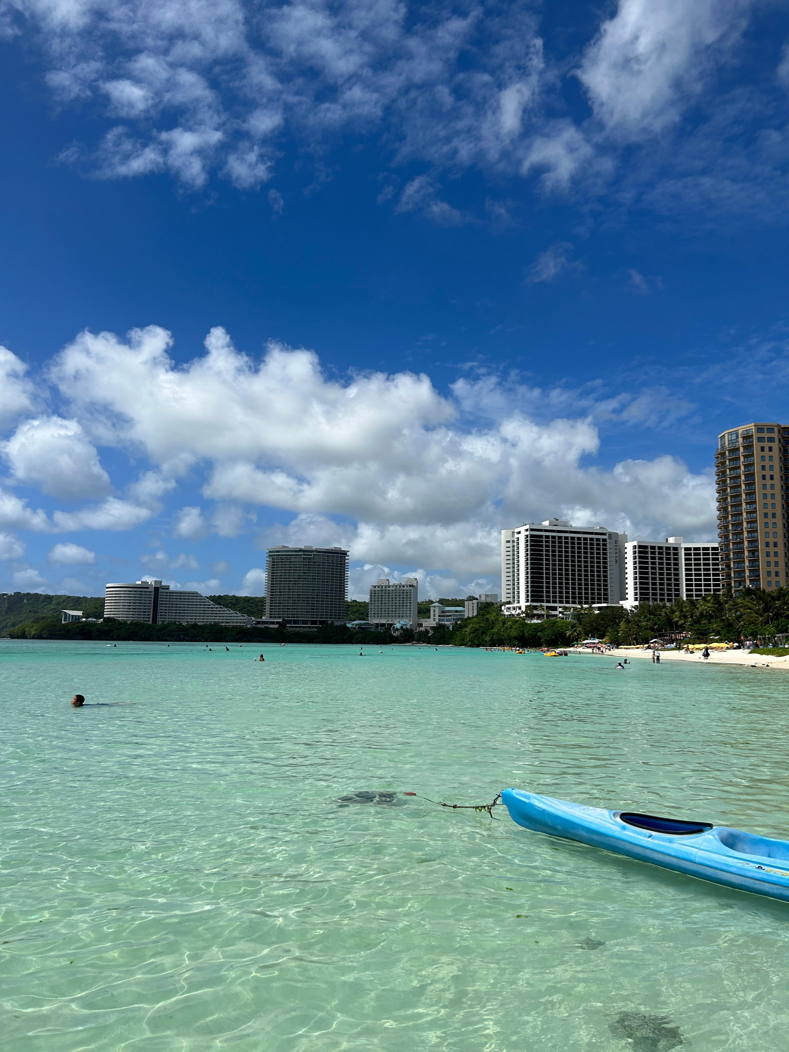 Beach in front of the hotel