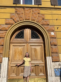 Front door.