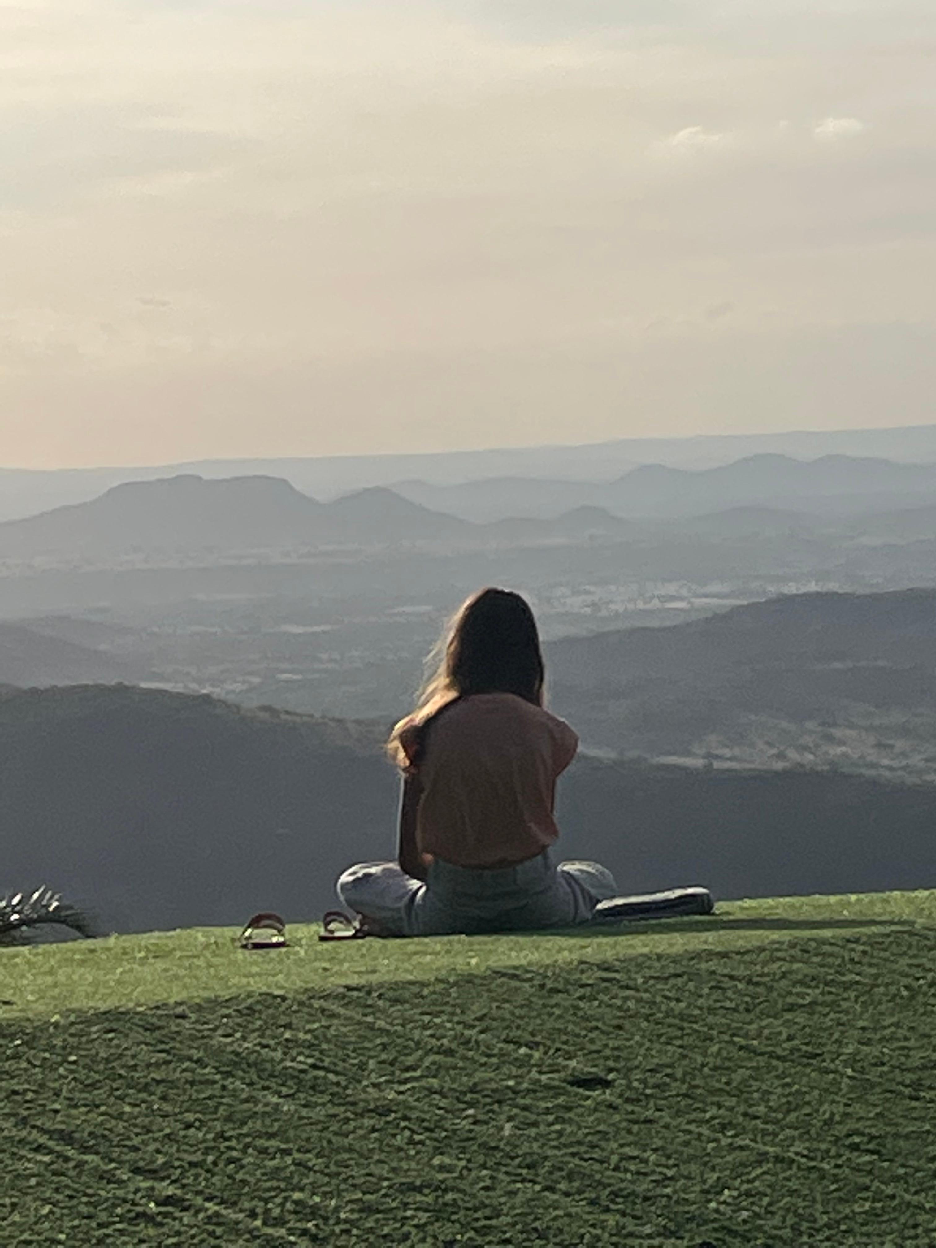 Momento ao pôr do sol