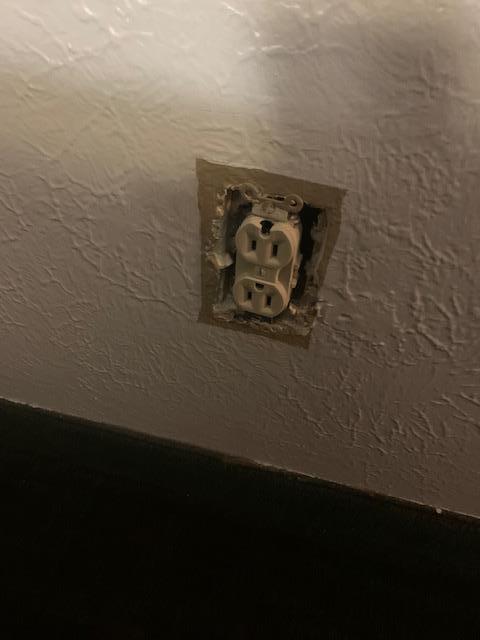 Exposed outlet 