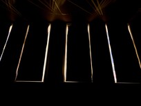 This is the light coming through the windows at night