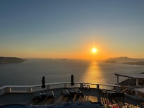 View from our room at sunset