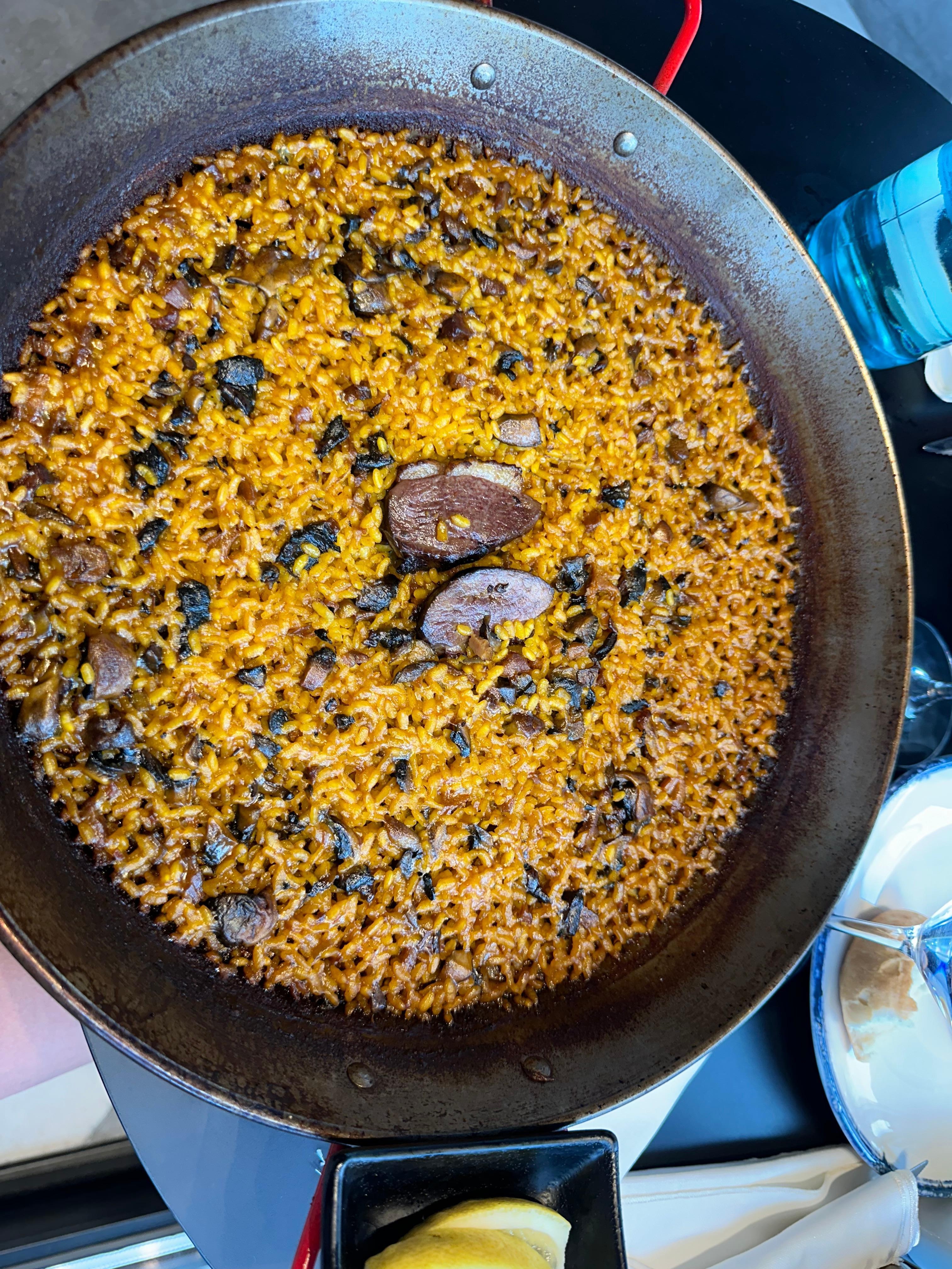 Arroz de pato y setas