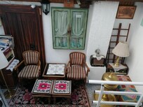 I love this seating area inside the hotel.