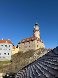 View of the castle from the terrace.
