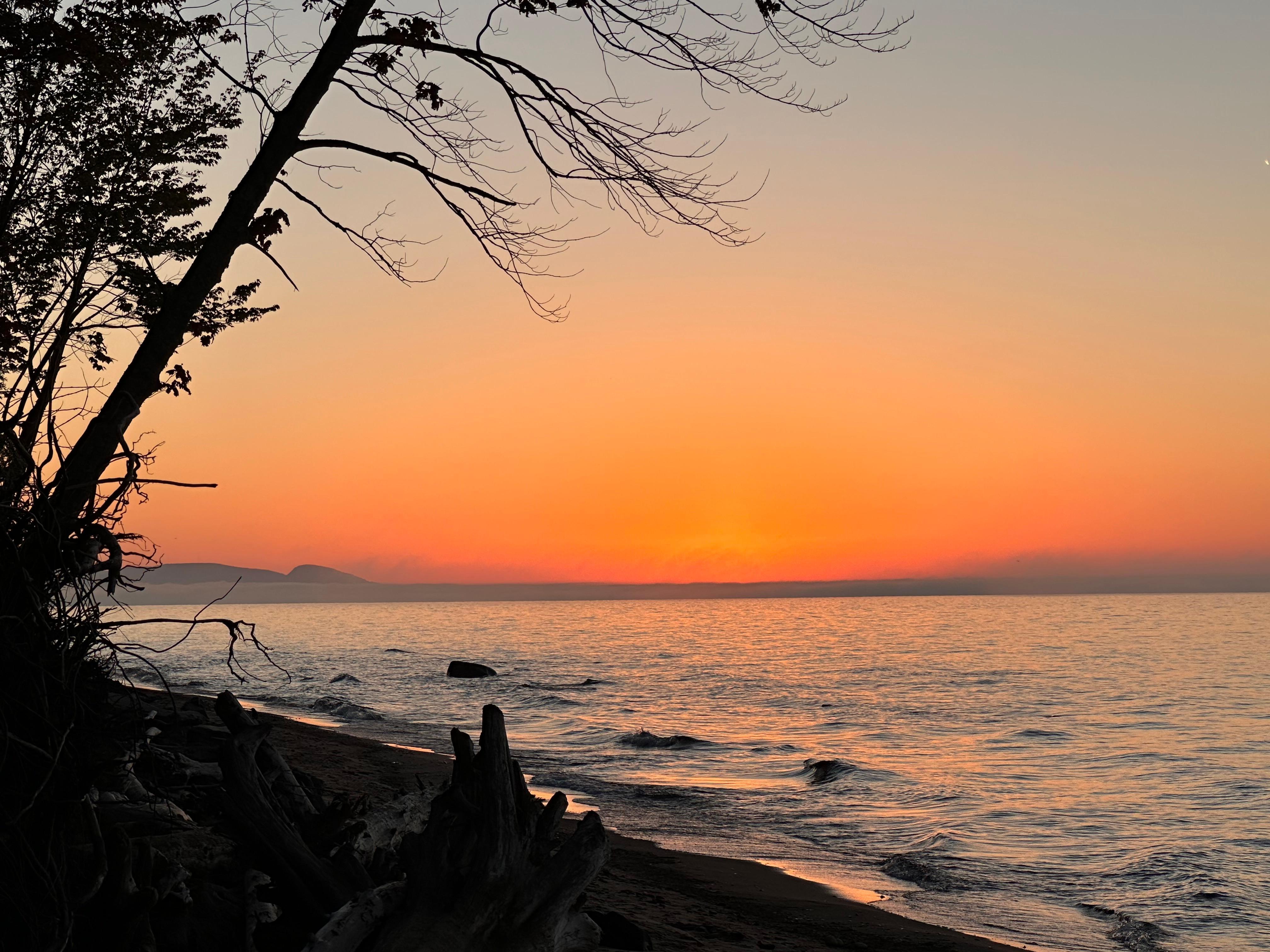 Sunset from the beach. 