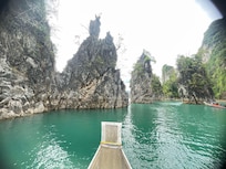 Boat tour to the Ratchaprapha Dam