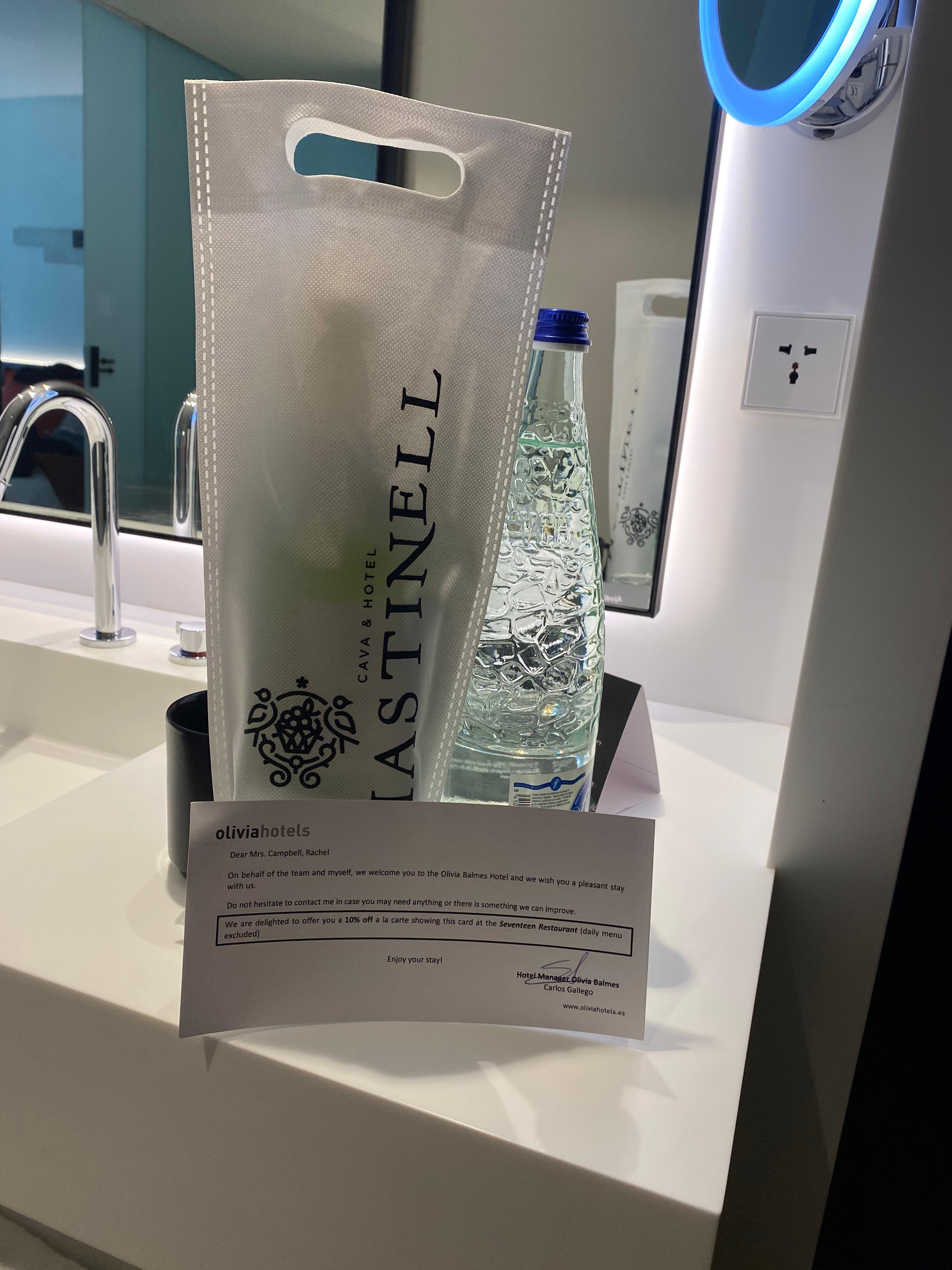 Complimentary gift on arrival-nice touch!