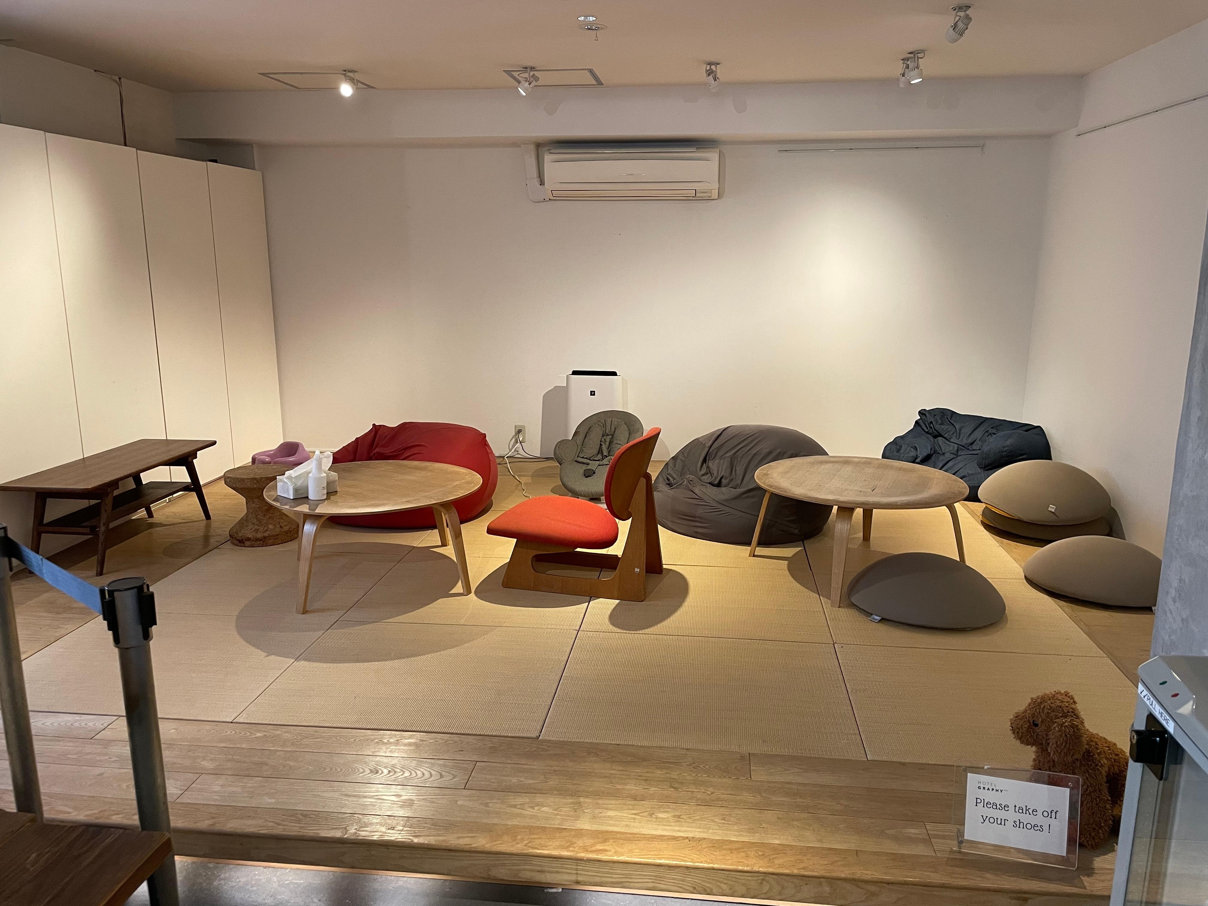 很日式的休息區