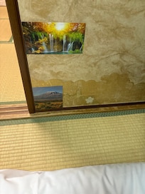 あちらこち、穴を塞ぐより 貼り変えて欲しい。