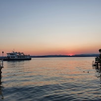 Vista dalla mia camera al tramonto