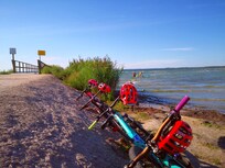 Flotte muligheter for fine sykkelturer og bading i nærområde