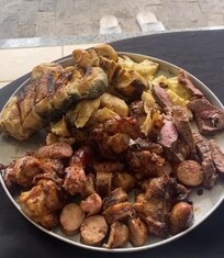Churrasco na varanda