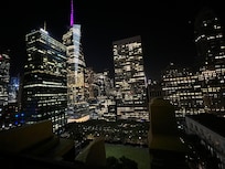 Vue de la chambre le soir!