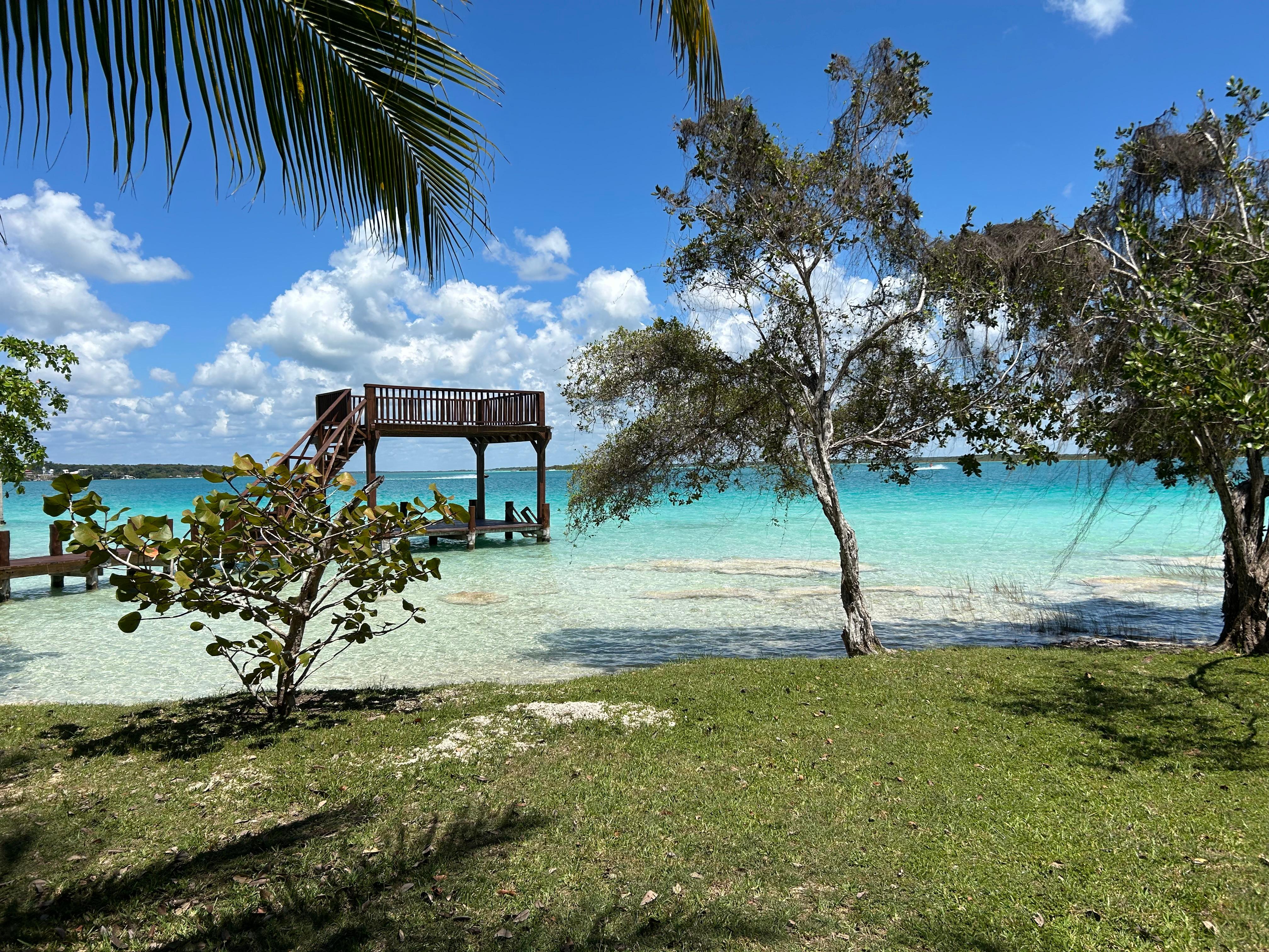 First view of lagoon upon arrival 