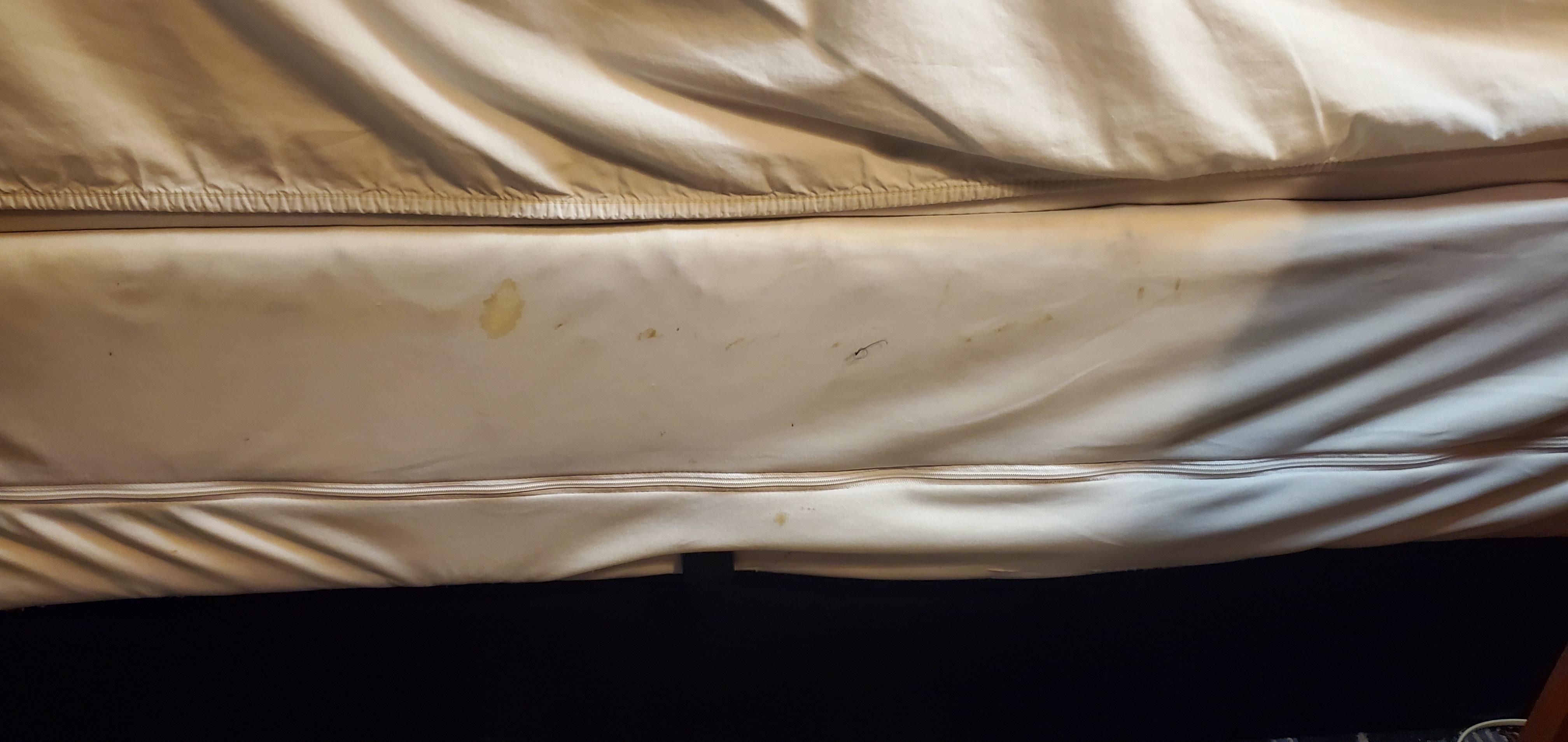 Stained Mattress cover 