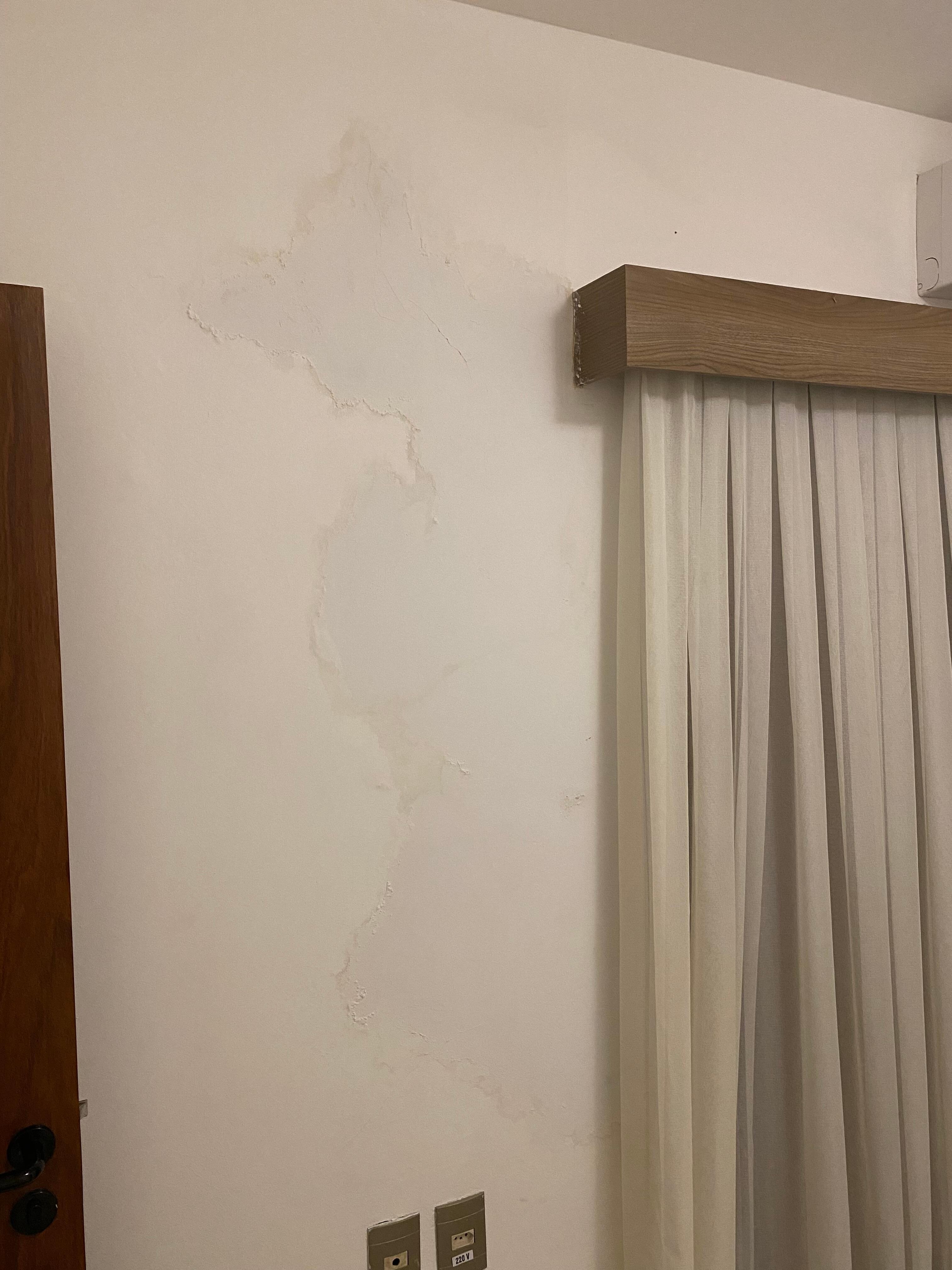 Water damage in first room