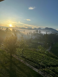 Sonnenaufgang vom Balkon