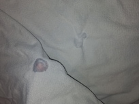 "Replacement towels to the stained ones we exchanged" this ones had holes and were super thin from using them.