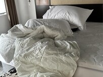 This is how we found one of the bedroom when we checked in.