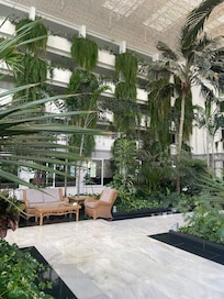 Impressive entrance and seating area
