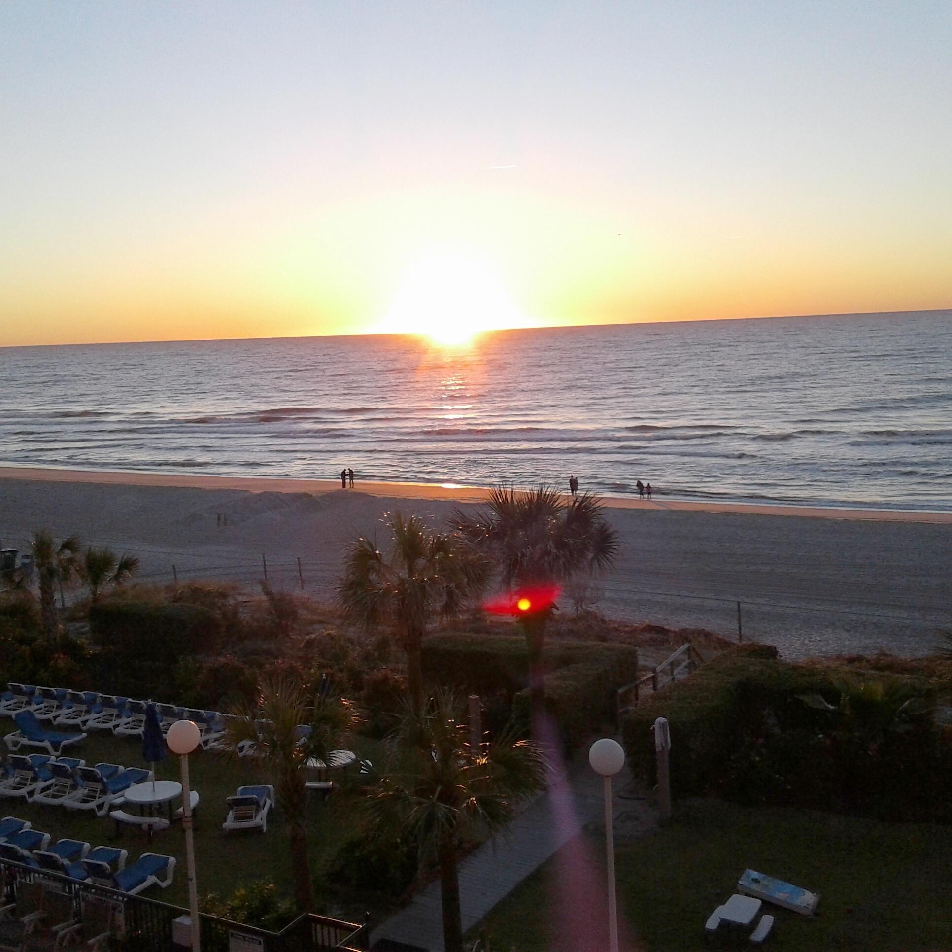 Sunrise from our balcony
