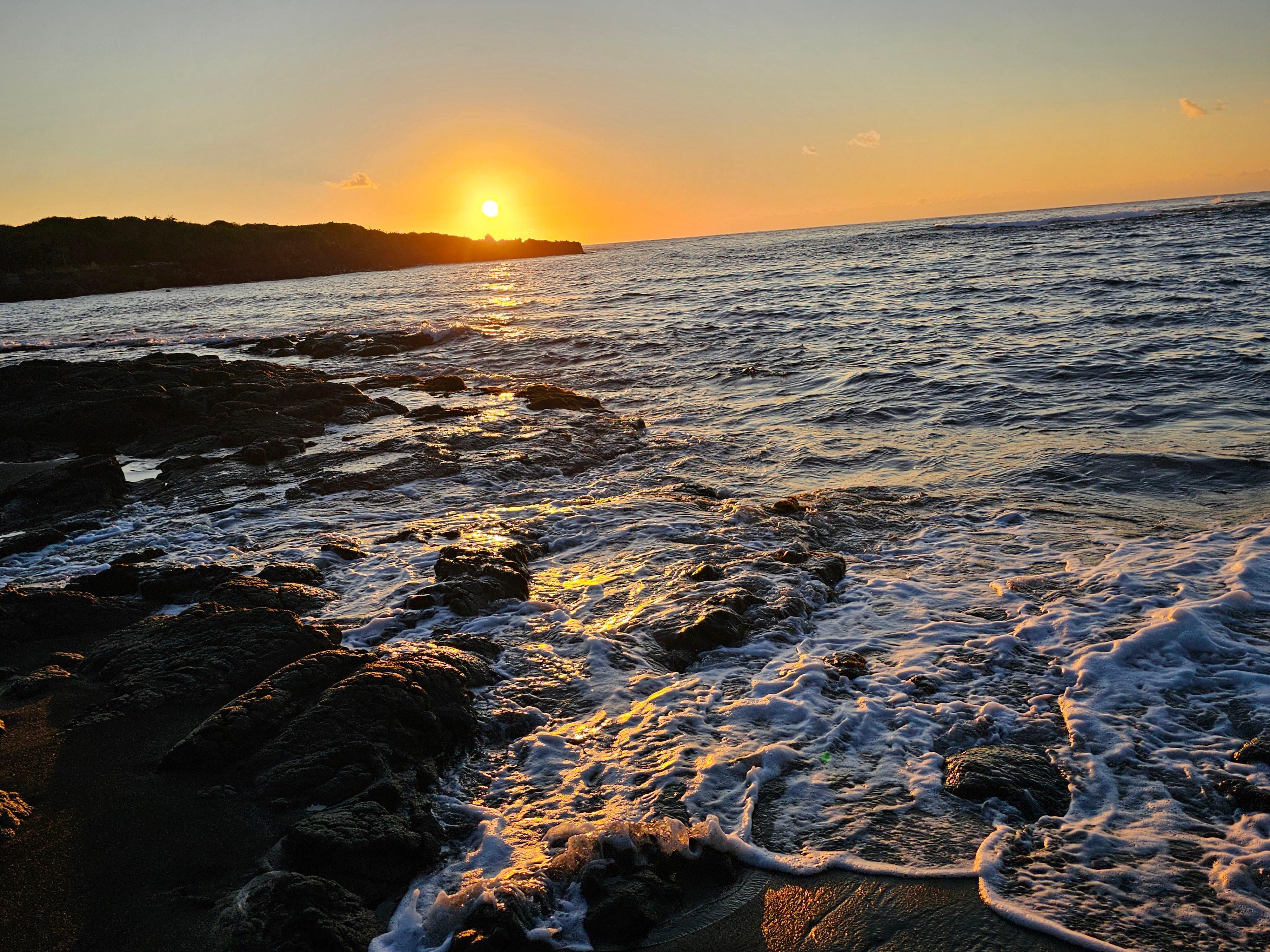 Black sands beach sunrise