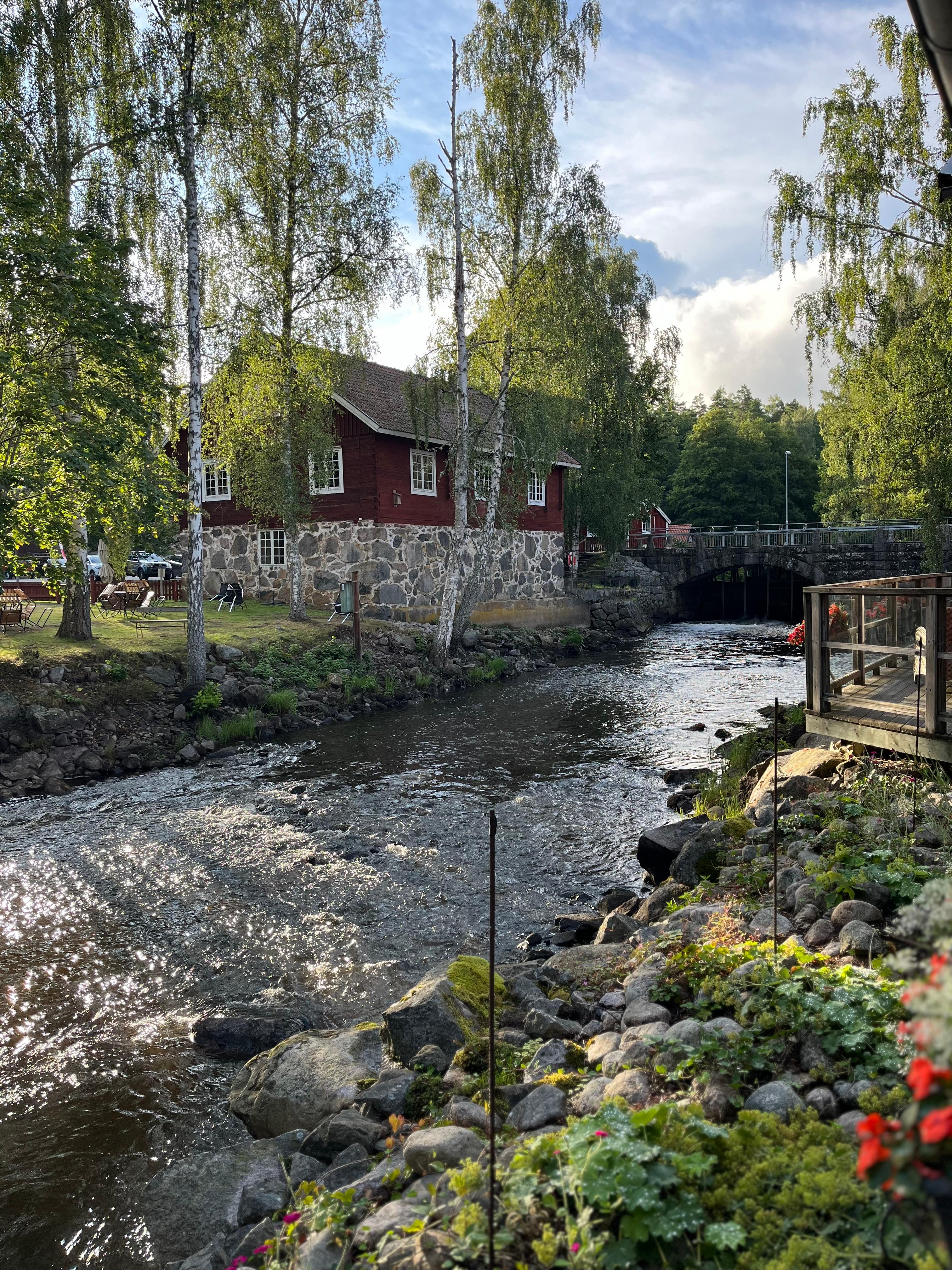 Foto taget från resturangens uteserveringen 