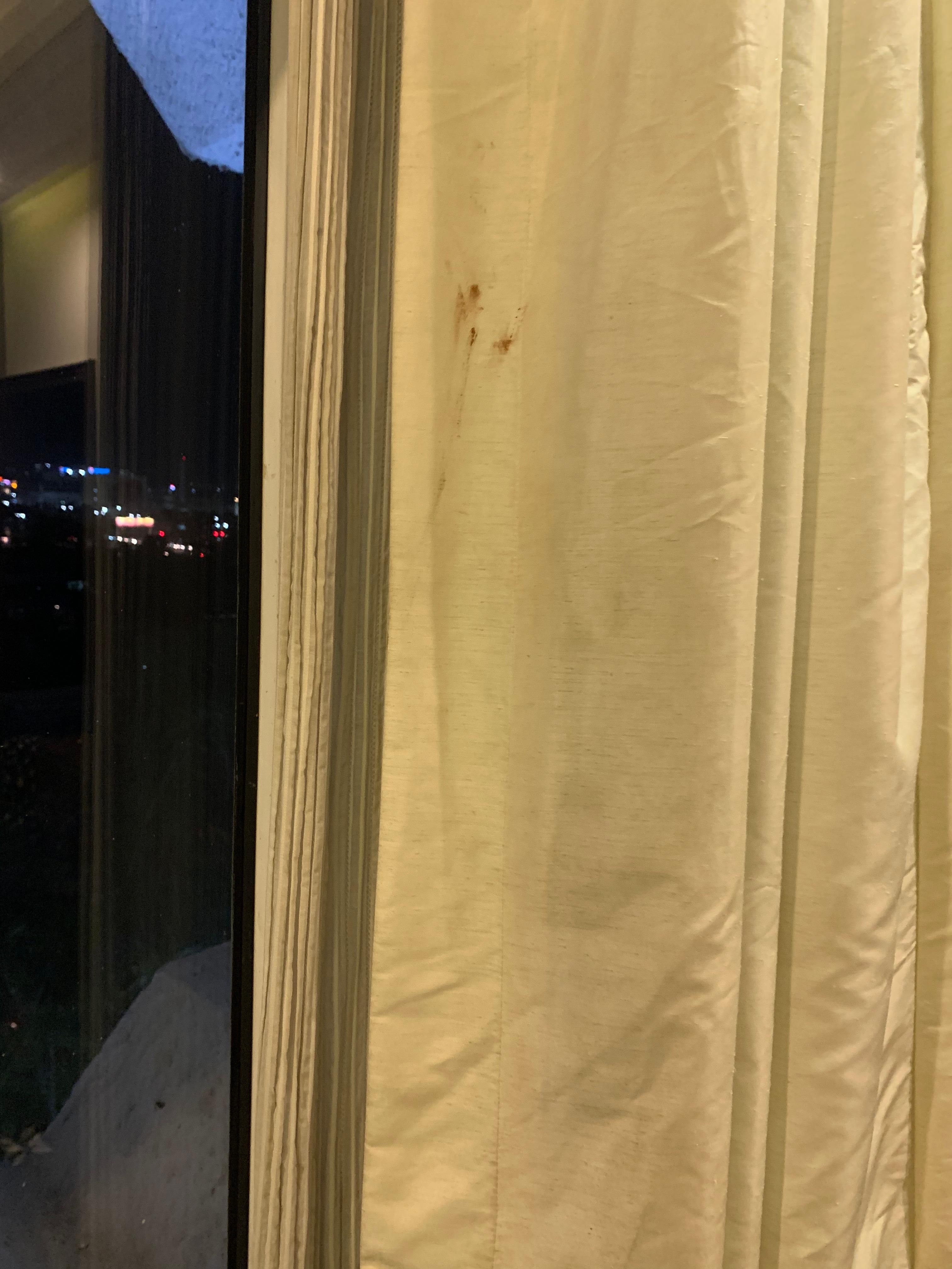 Curtains look dirty