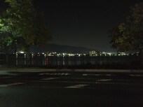 鉄板焼きレストランからの夜景