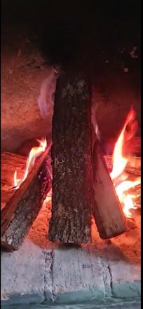 La chimenea del la habitación