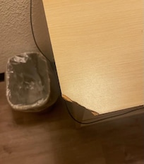 Broken desk