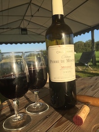 Wine in the Garden under the Gazebo