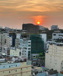 View & sunset from pool