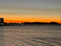 Sunset from the room.