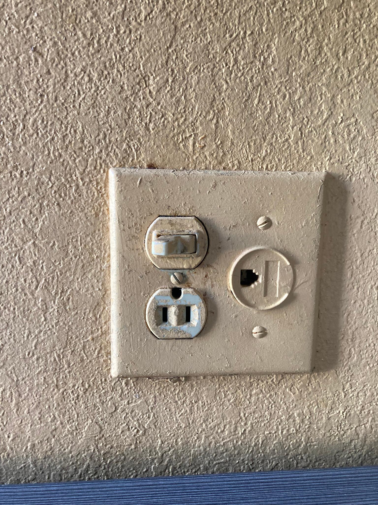 very dirty light switches