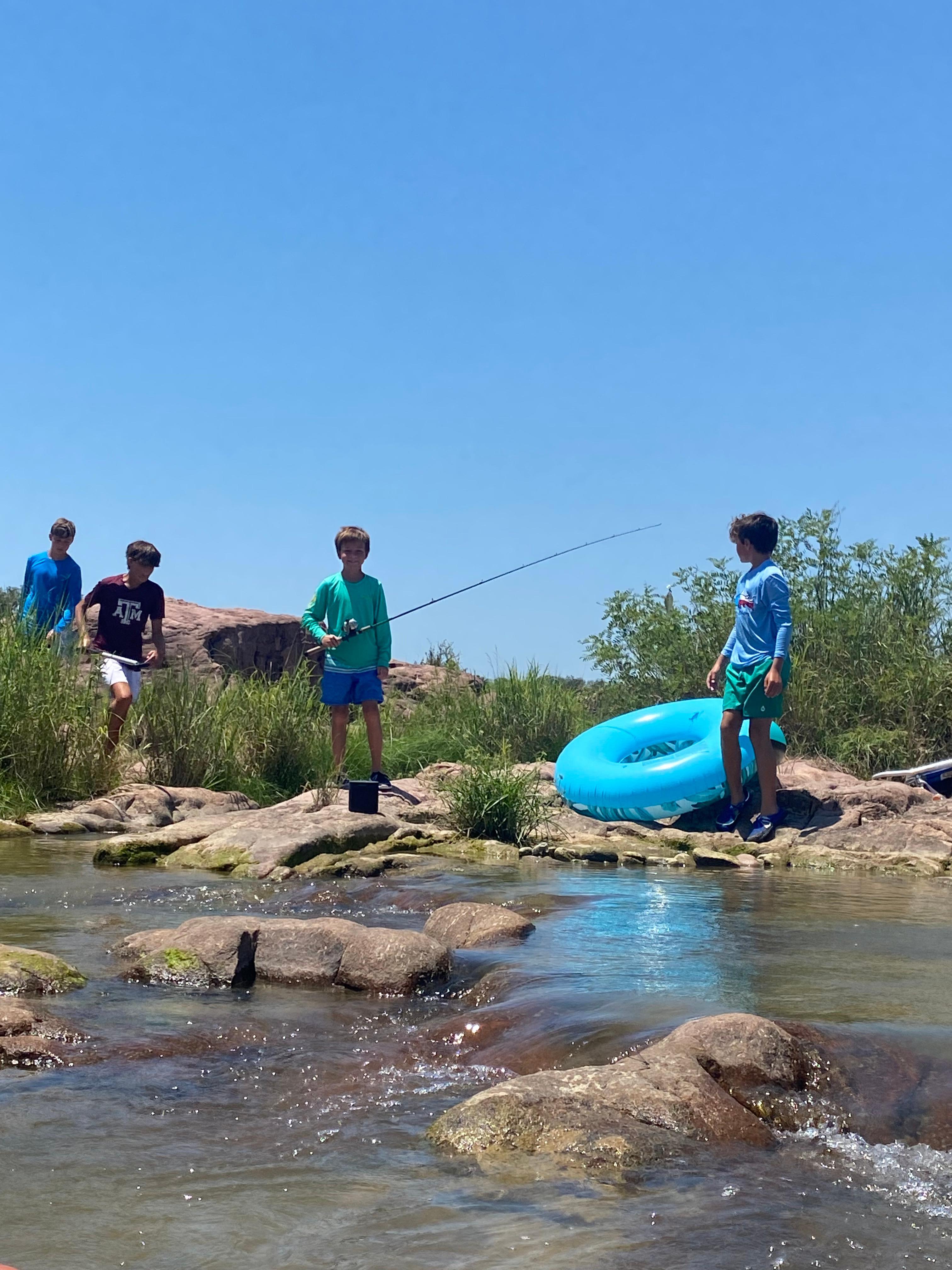 Fishing in our “spot”