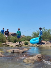 Fishing in our “spot”