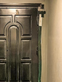Tape on door