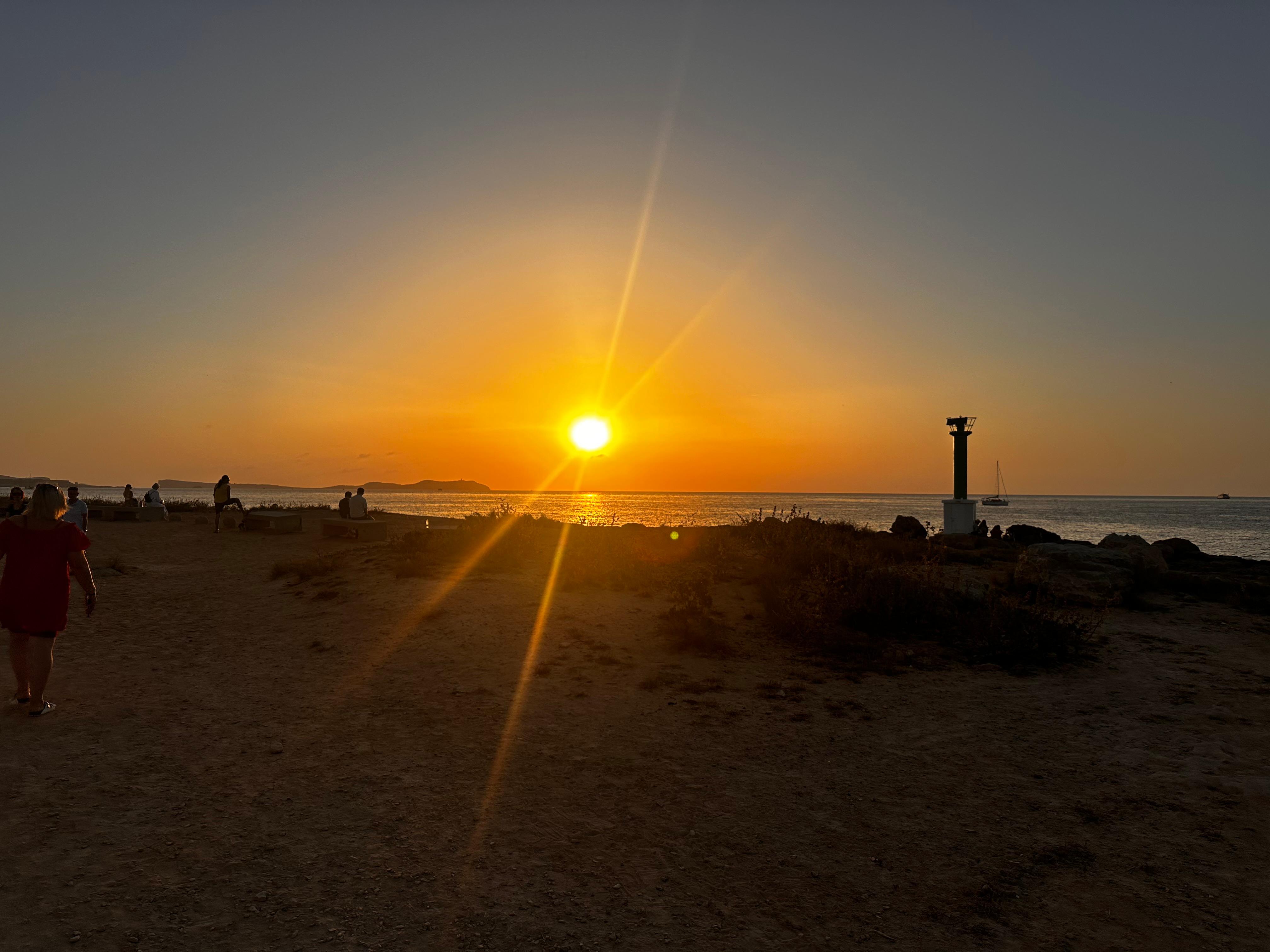 Ibiza sunset.