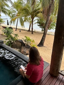 Plunge pool off our porch.