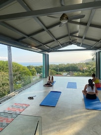 the yoga deck | always where they have the massages