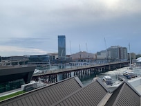 Fantastisk utsikt över Darling Harbour