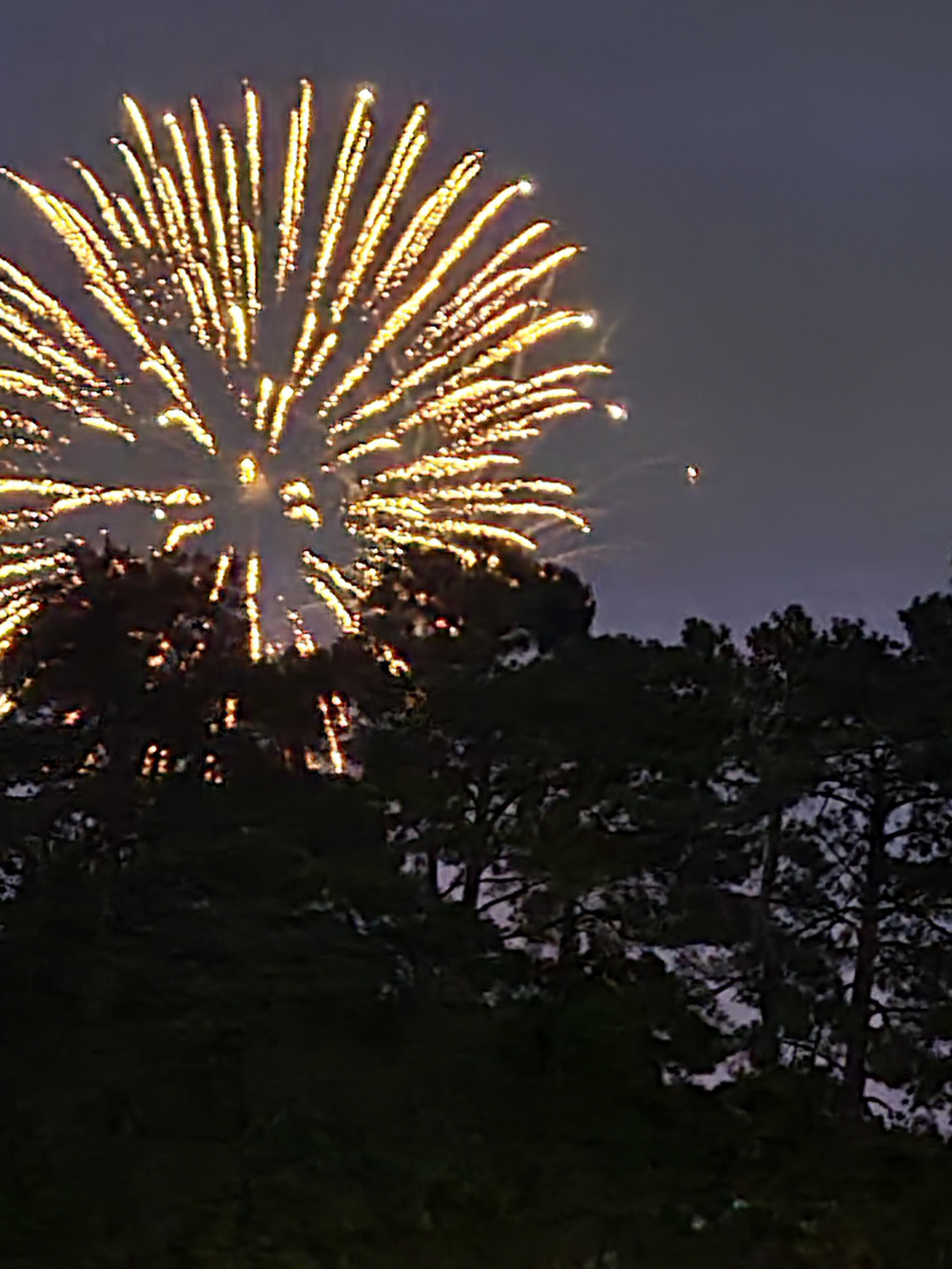 4th fireworks show from balcony