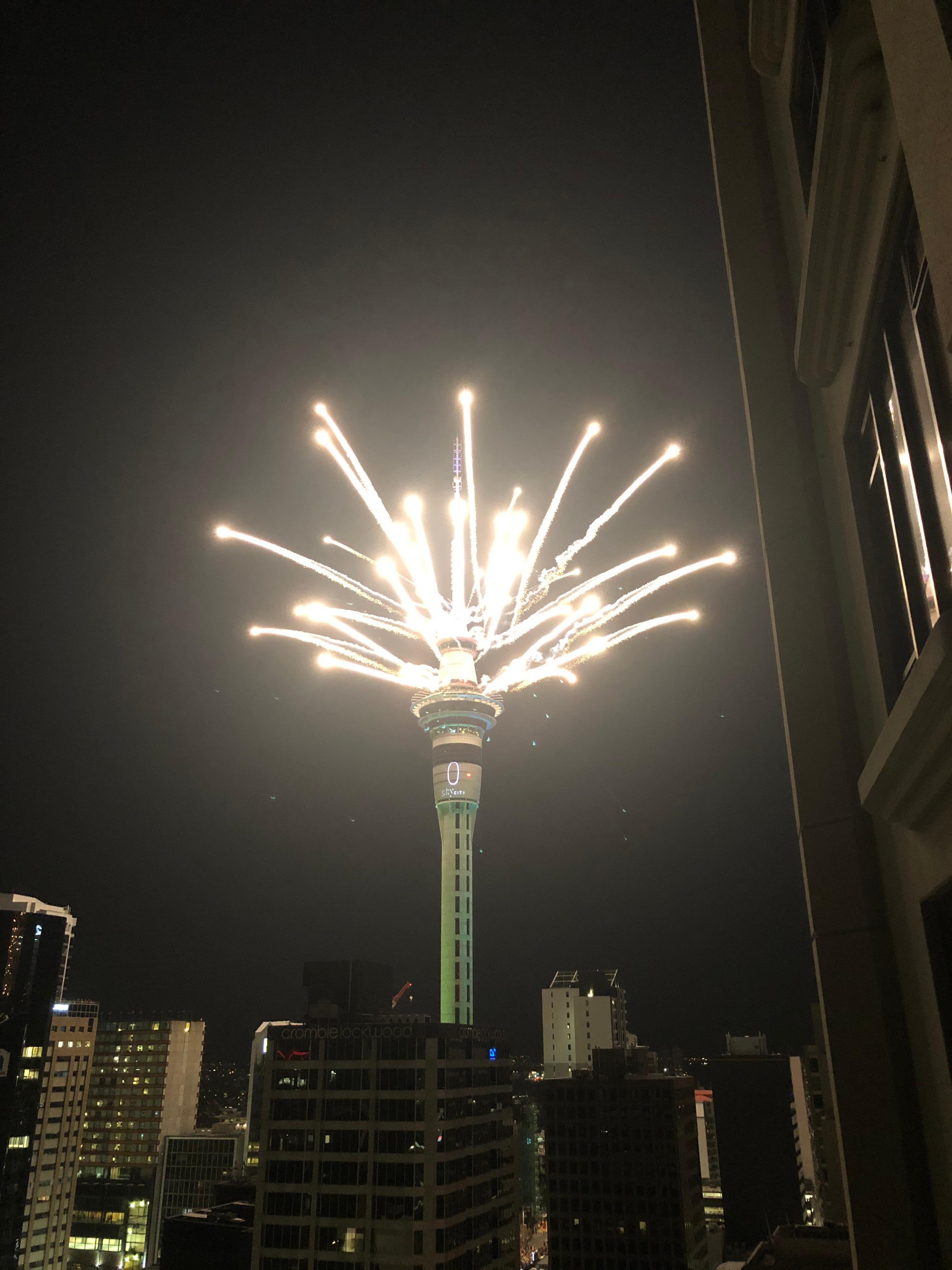カウントダウンの時の盛り上がりも聞こえました